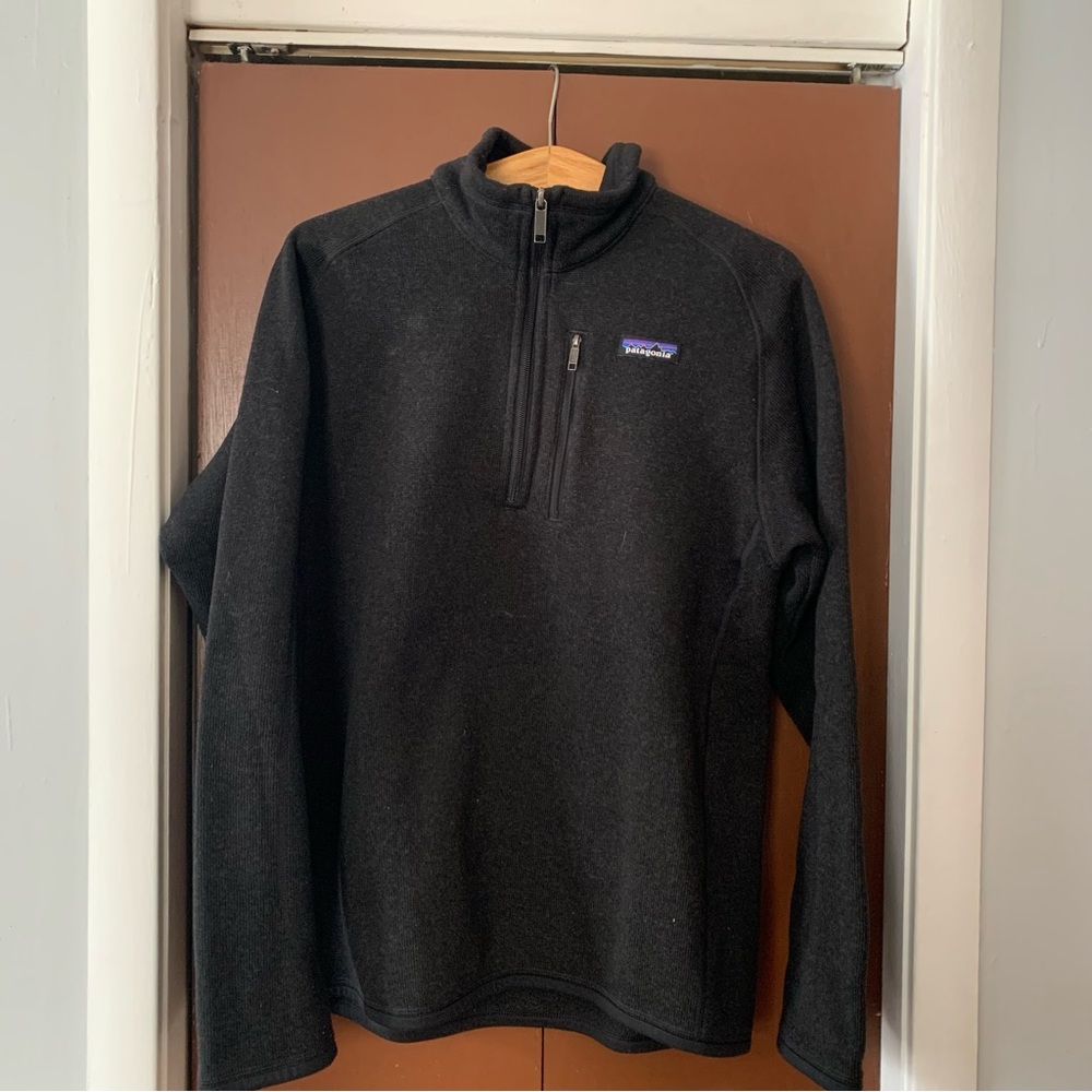 Black Better Sweater 1/4 Zip Fleece